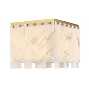 4 Light Flush Mount Light-Alabaster