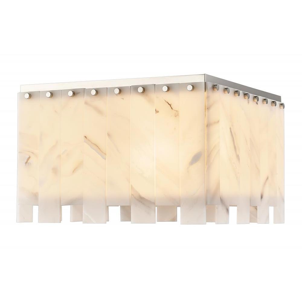 6 Light Flush Mount Light-Alabaster