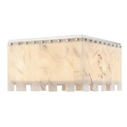 9 Light Flush Mount Light-Alabaster