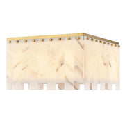 9 Light Flush Mount Light-Alabaster