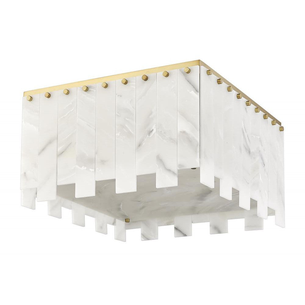 Z-Lite Lighting 345F20-RB Flush Mount Americana - Brass