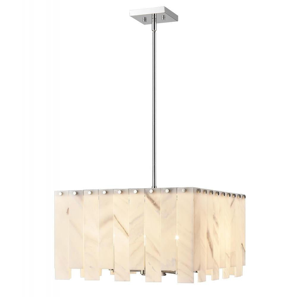 8 Light Chandelier-Alabaster