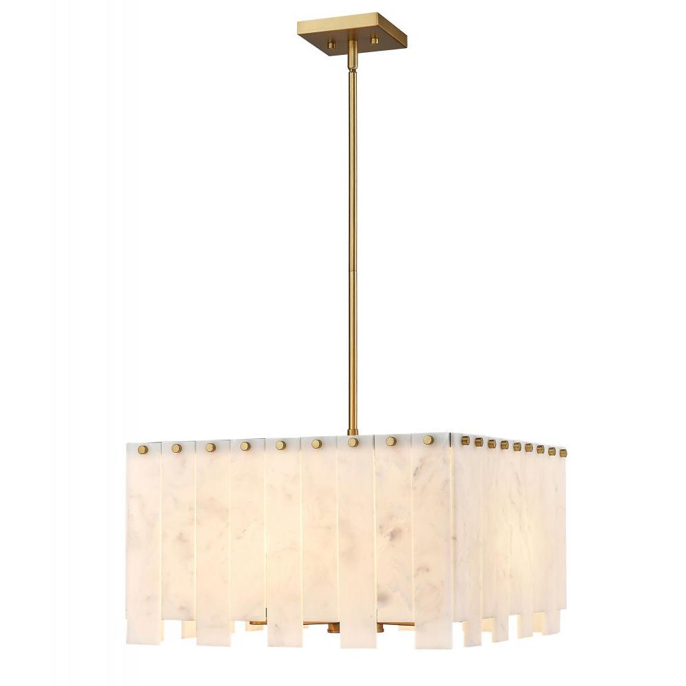 8 Light Chandelier-Alabaster
