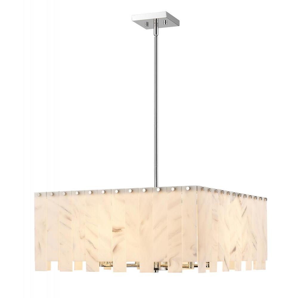 8 Light Chandelier-Alabaster