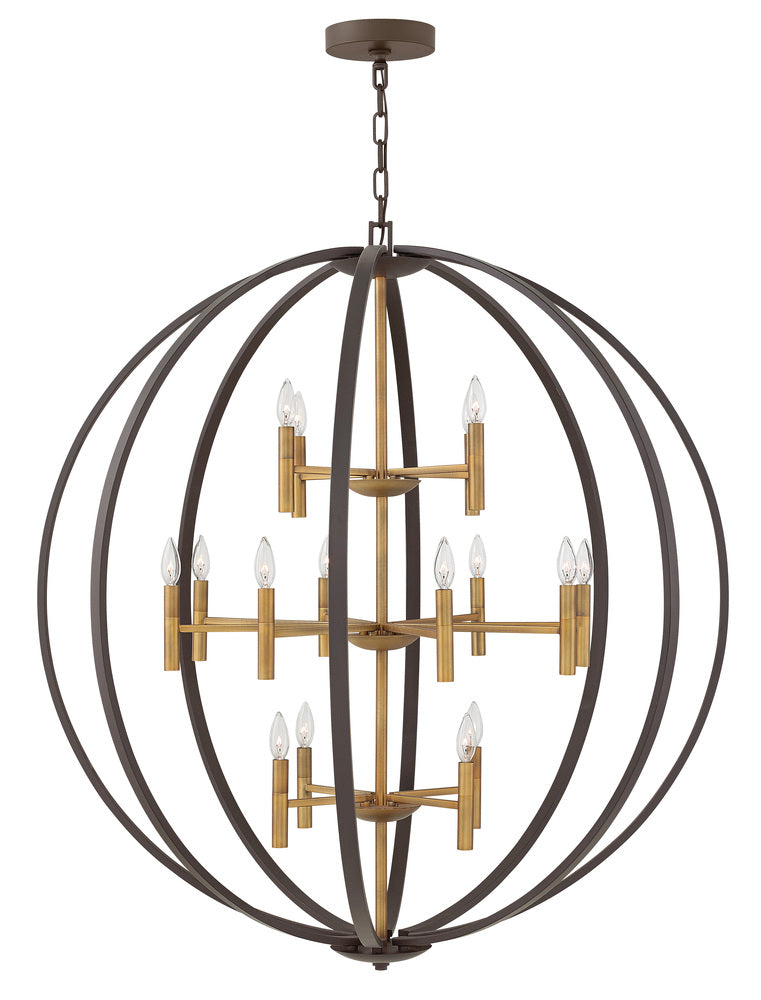 Hinkley Lighting EUCLID 3464SB Chandelier Contemporary - Spanish Bronze