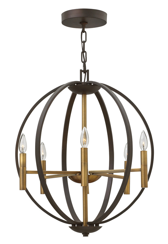 Hinkley Lighting EUCLID 3466SB Chandelier Contemporary - Spanish Bronze