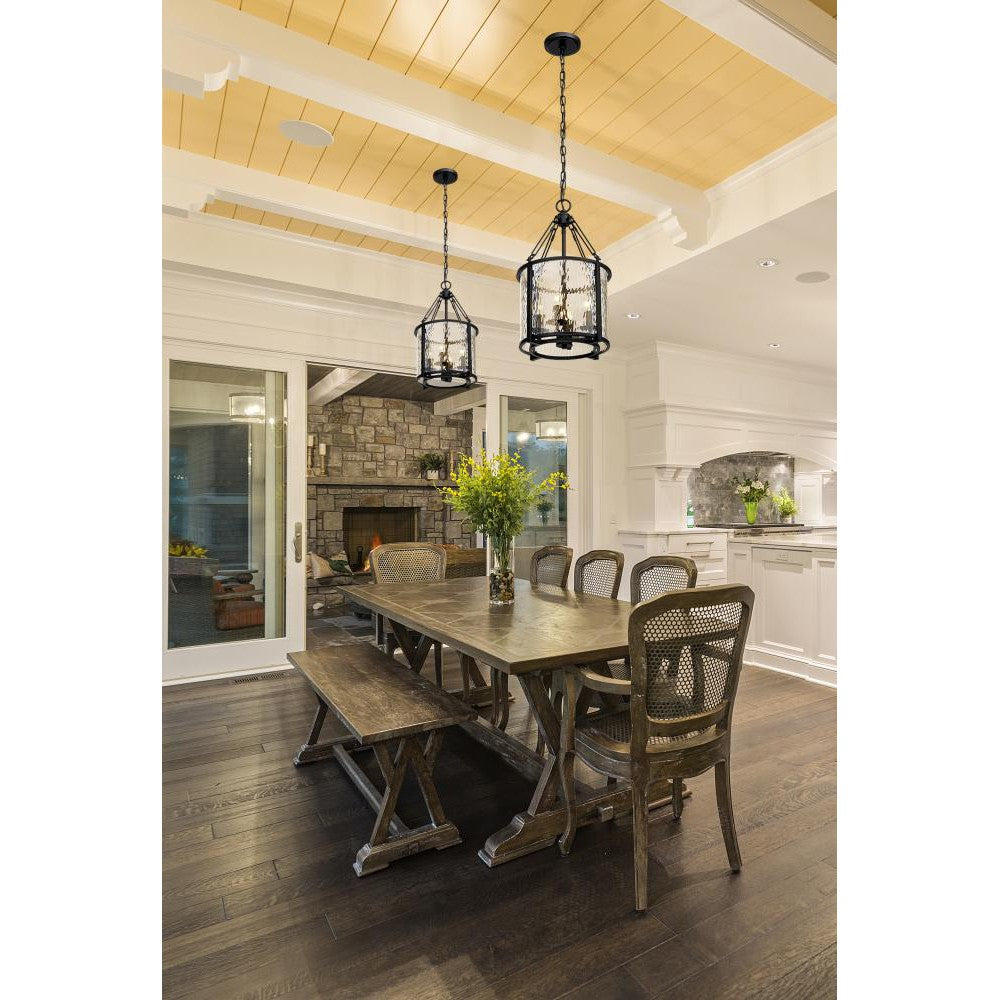 Z-Lite Lighting 346P12-MB Pendant Traditional - Black