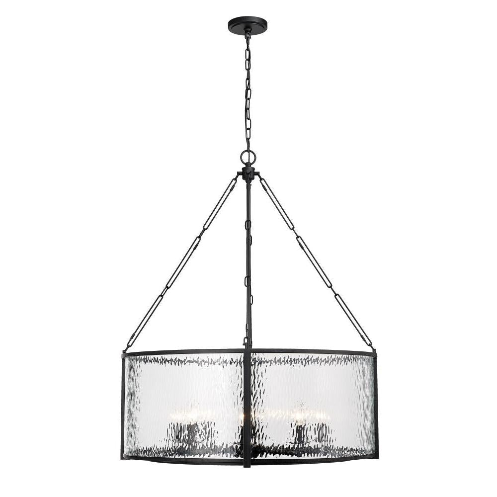 8 Light Chandelier-Clear Waterglass