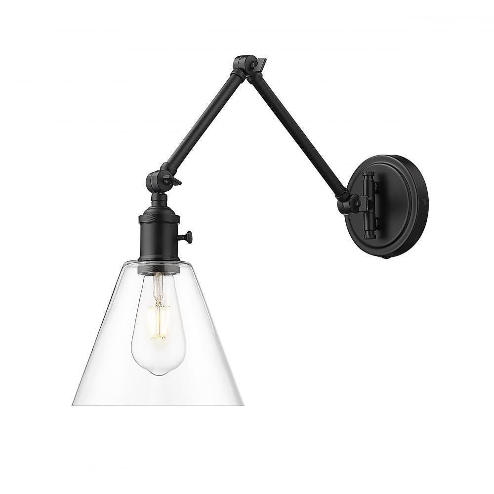 1 Light Wall Sconce-Clear