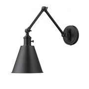 1 Light Wall Sconce-Matte Black