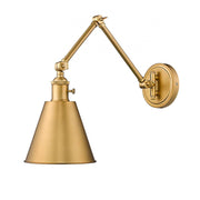 1 Light Wall Sconce-Rubbed Brass