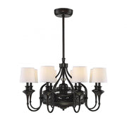 Brisa 8-Light Fan D'Lier in English Bronze