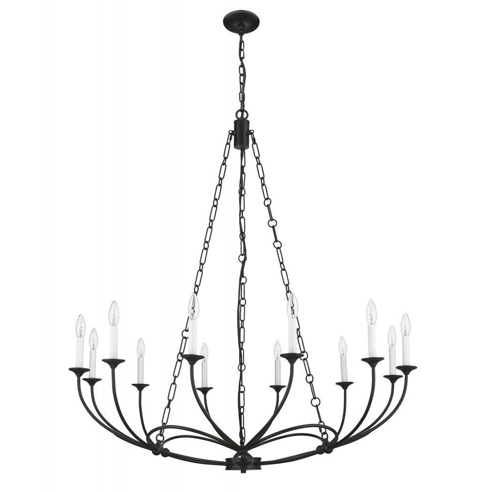 Z-Lite Lighting 3500-12MB Chandelier Industrial - Black