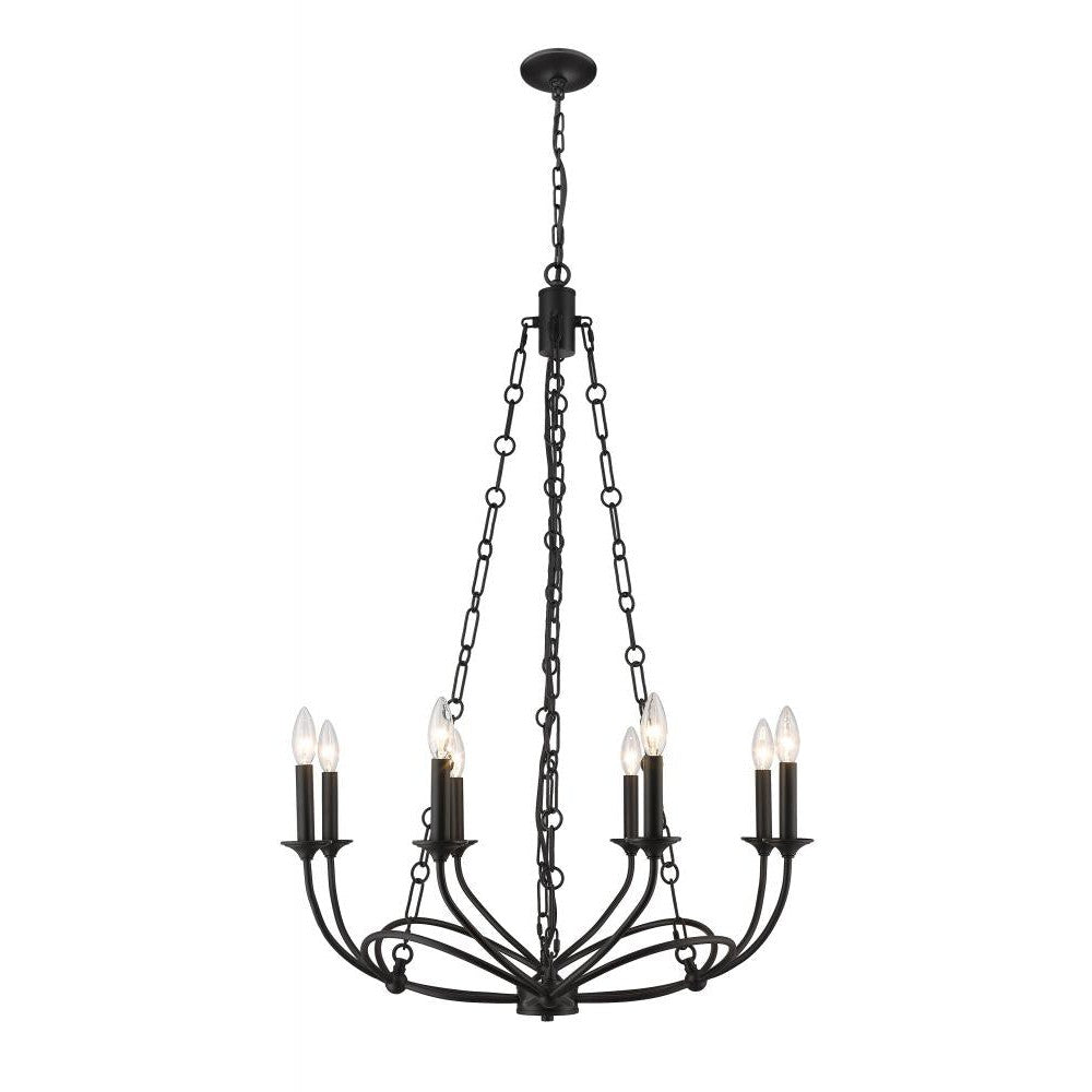 Z-Lite Lighting 3500-8MB Chandelier Industrial - Black