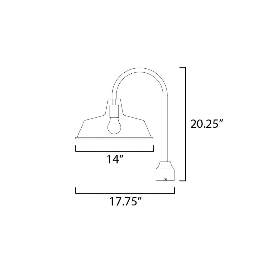 Maxim Lighting PIER M 35010WZBK Exterior Country Rustic - Combination Finishes