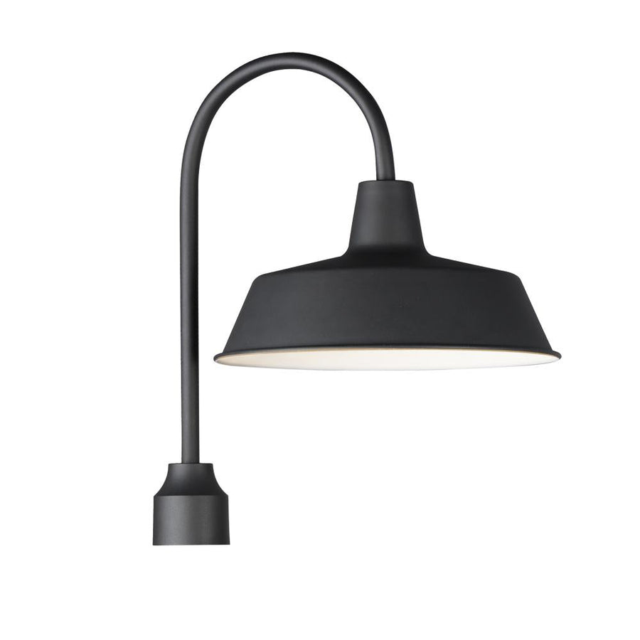 Pier M 14 Inch Outdoor Post Lantern – Black