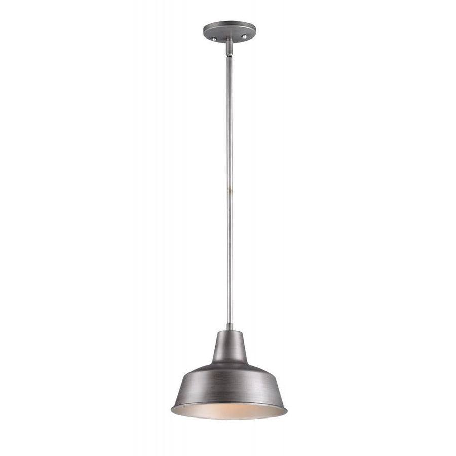Maxim Lighting 35017WZ Outdoor 10 Inch Pendant – Weathered Zinc