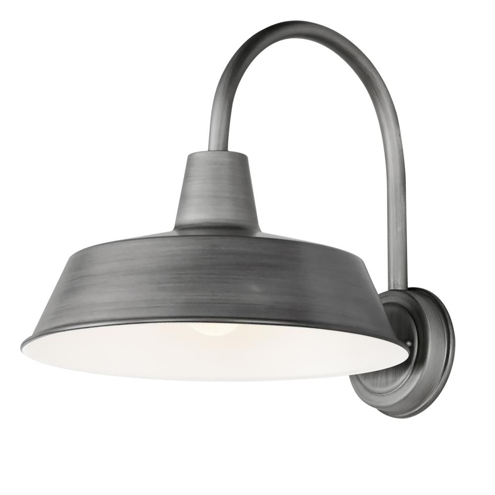 Pier M 14 Inch Outdoor Wall Lantern – Weathered Zinc