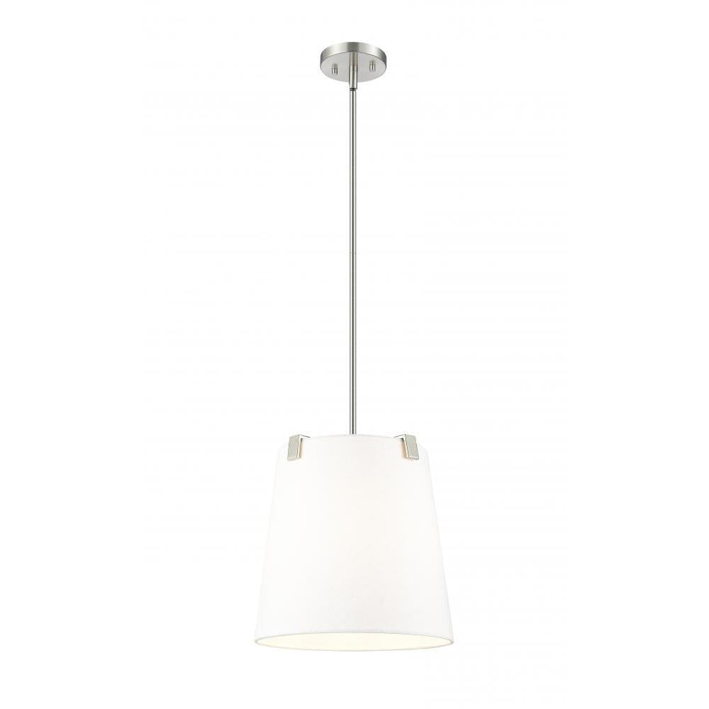 3 Light Pendant-White Linen
