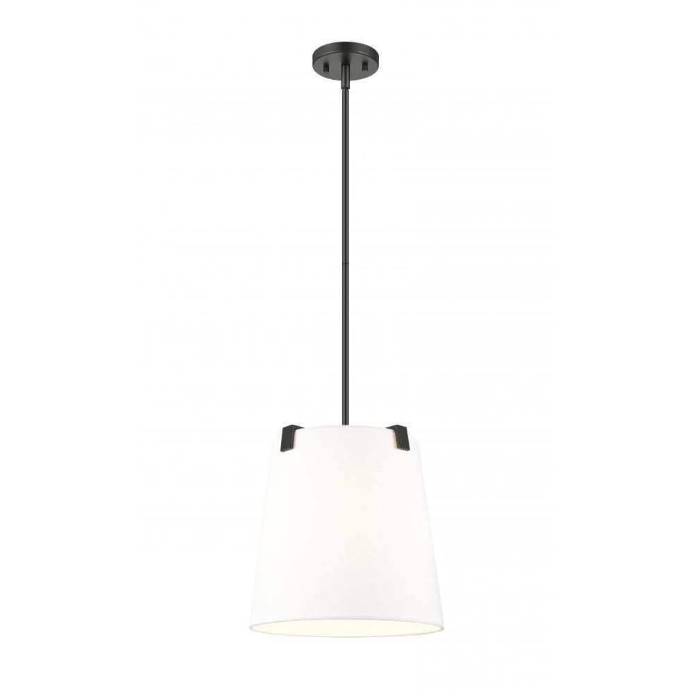3 Light Pendant-White Linen