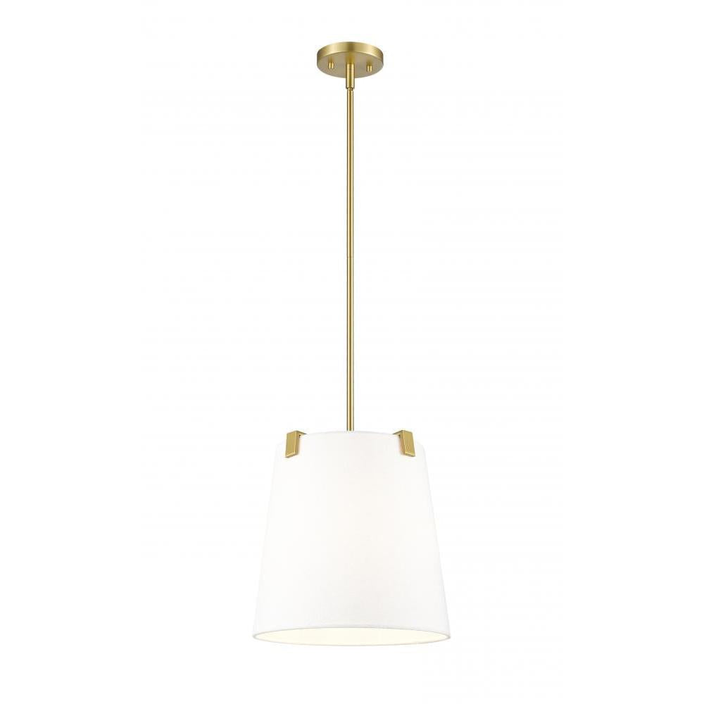 3 Light Pendant-White Linen