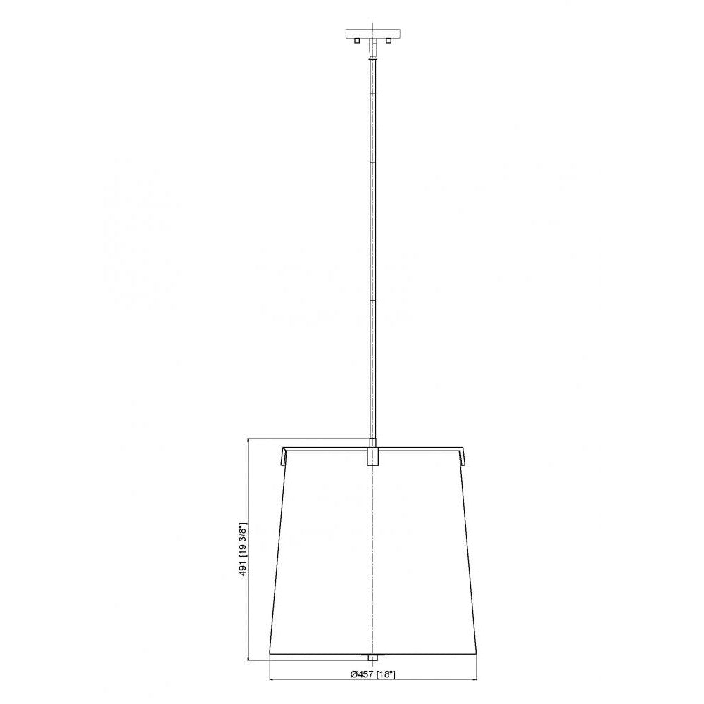 Z-Lite Lighting 3501P18-BN Pendant Americana - Nickel