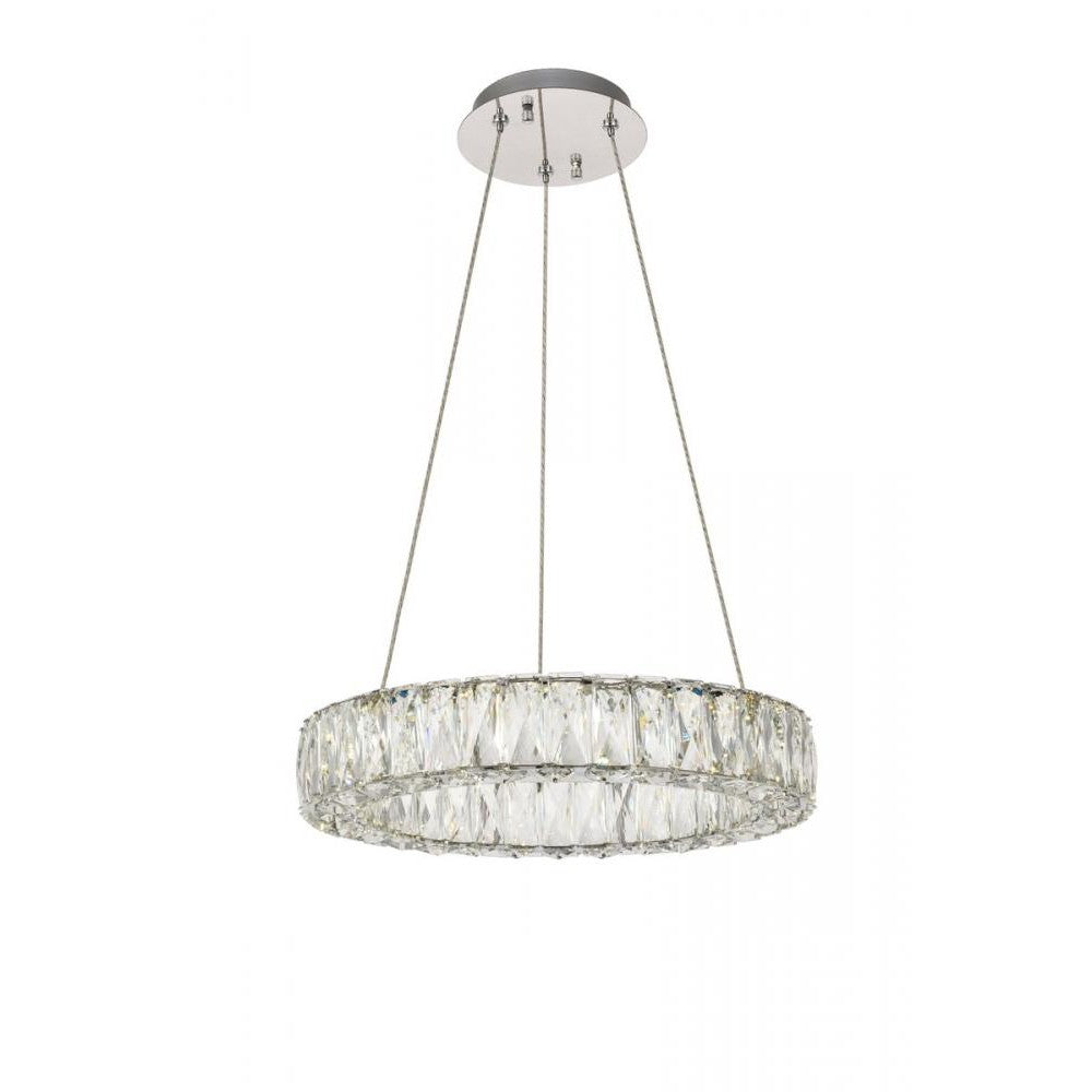 Elegant Lighting MONROE 3503D17C Pendant Contemporary - Chrome