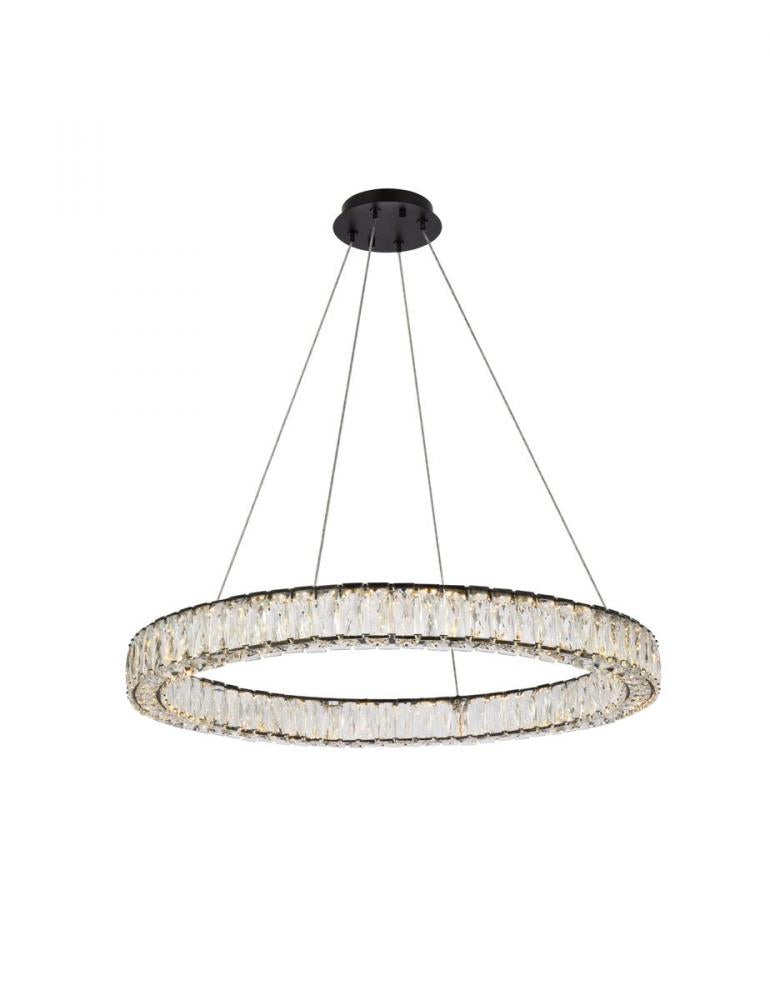 Elegant Lighting MONROE 3503D31BK Pendant Modern - Black