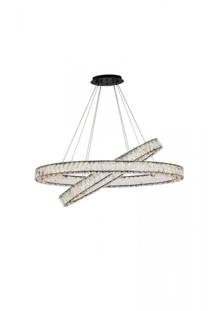 Elegant Lighting MONROE 3503D40BK Pendant Modern - Black