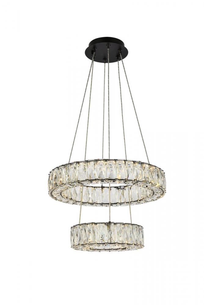 Elegant Lighting MONROE 3503G18BK Pendant Modern - Black