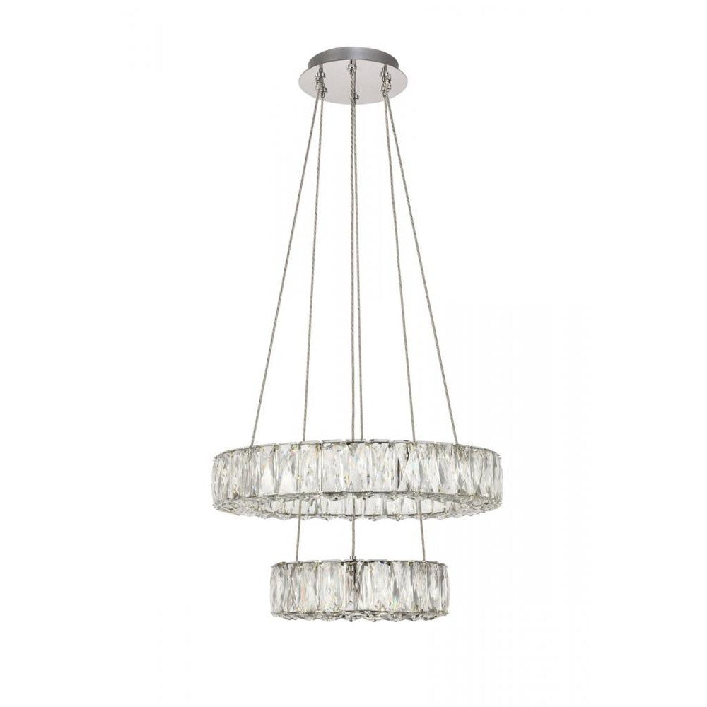 Elegant Lighting MONROE 3503G18C Pendant Contemporary - Chrome