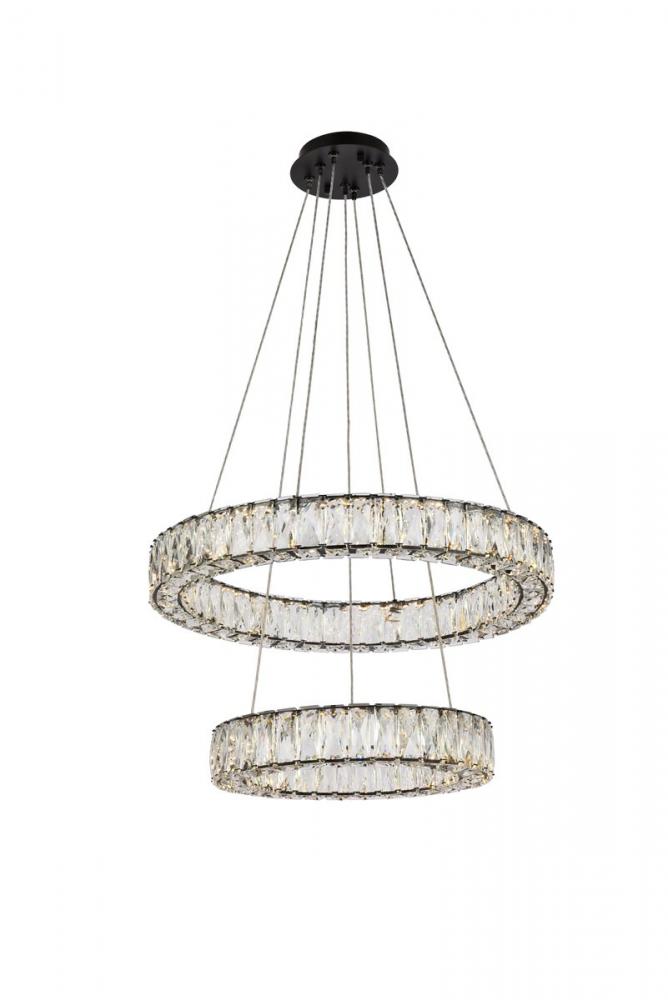 Elegant Lighting MONROE 3503G24BK Pendant Modern - Black