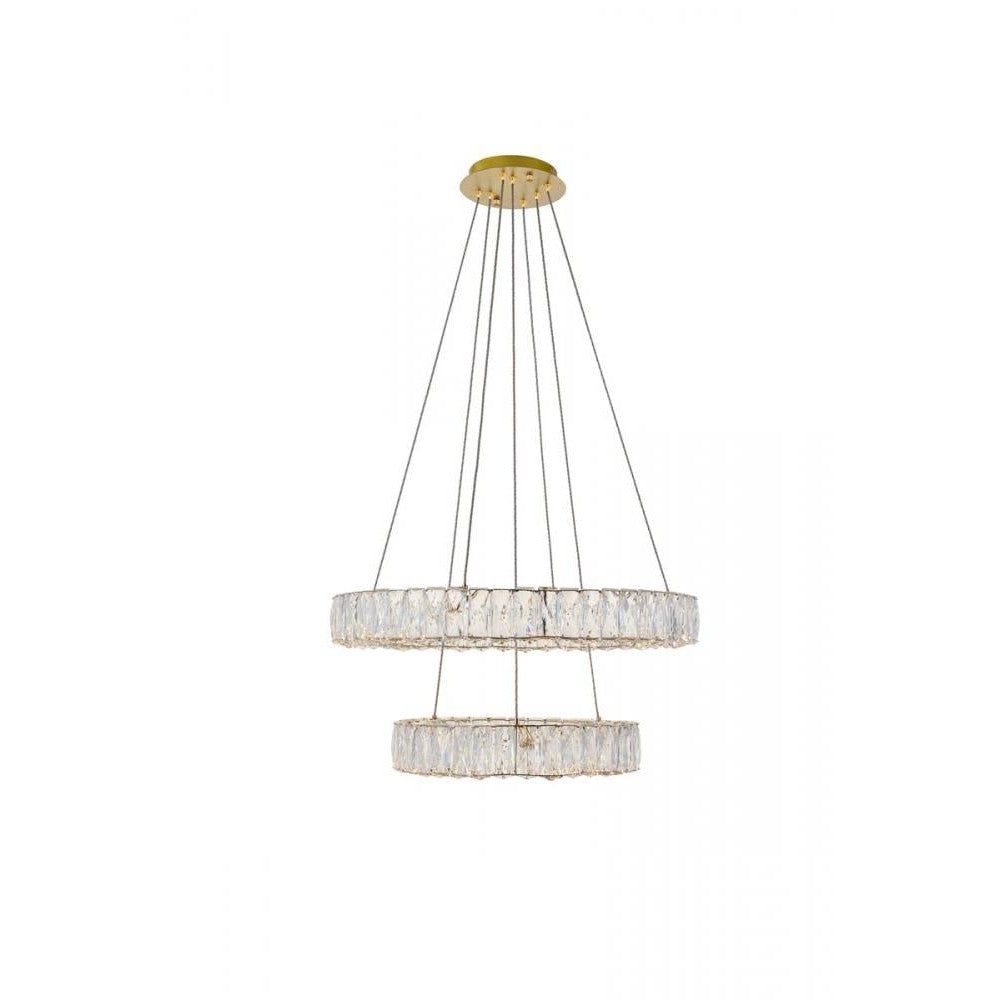 Elegant Lighting MONROE 3503G24G Pendant Contemporary - Gold