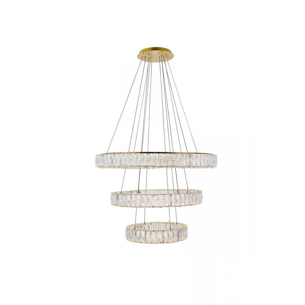 Elegant Lighting MONROE 3503G3LG Pendant Contemporary - Gold