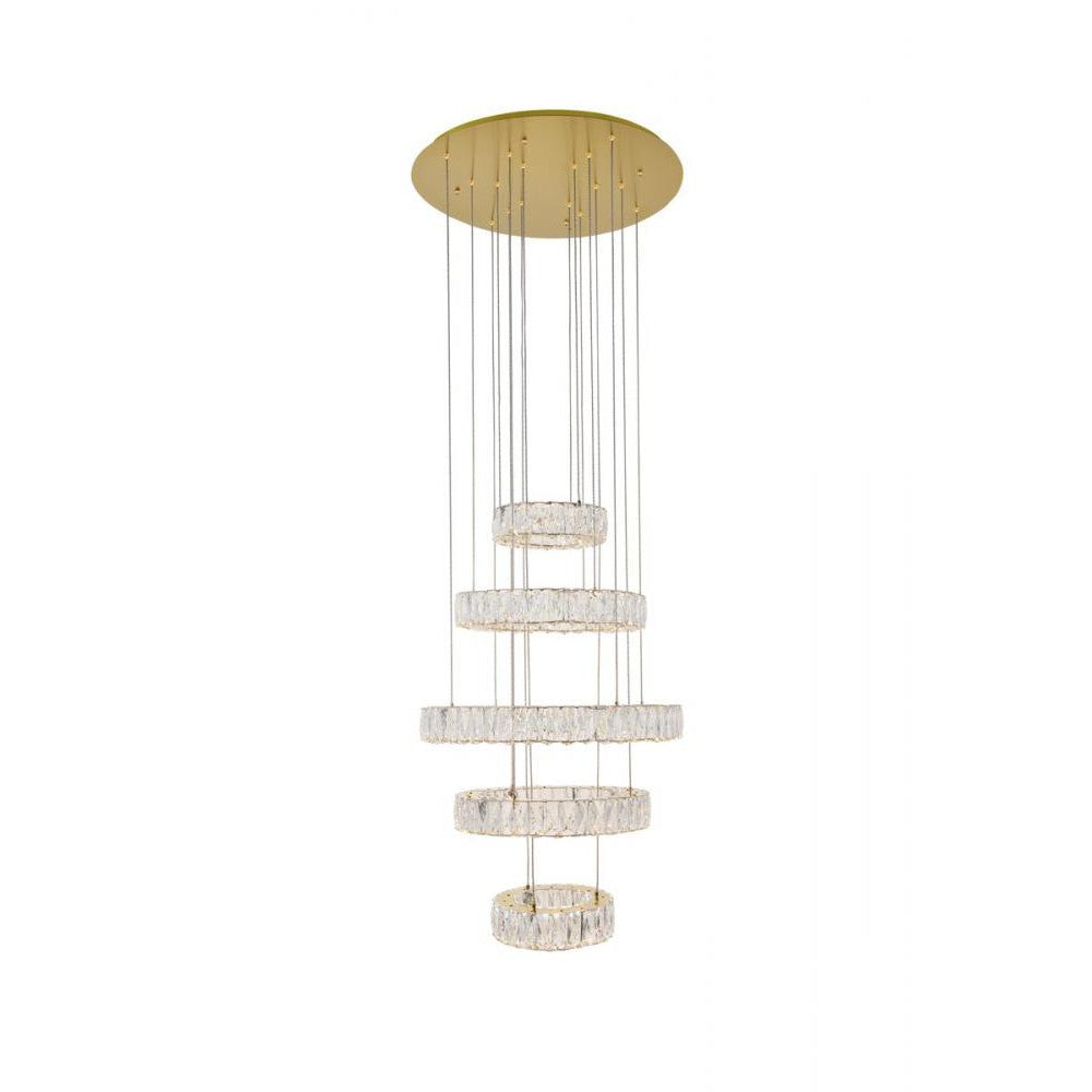 Elegant Lighting MONROE 3503G5LG Pendant Contemporary - Gold