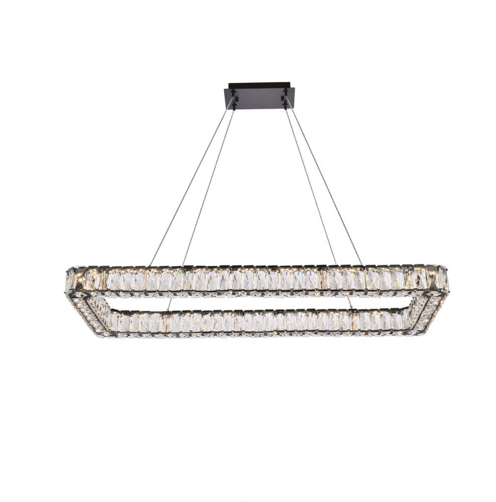 Elegant Lighting MONROE 3504D42L1BK Pendant Modern - Black