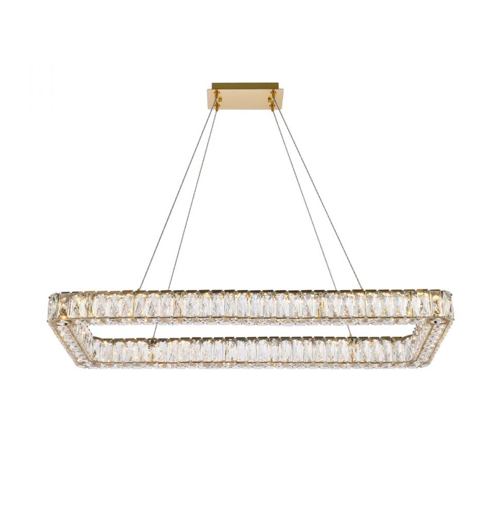 Elegant Lighting MONROE 3504D42L1G Pendant Modern - Gold