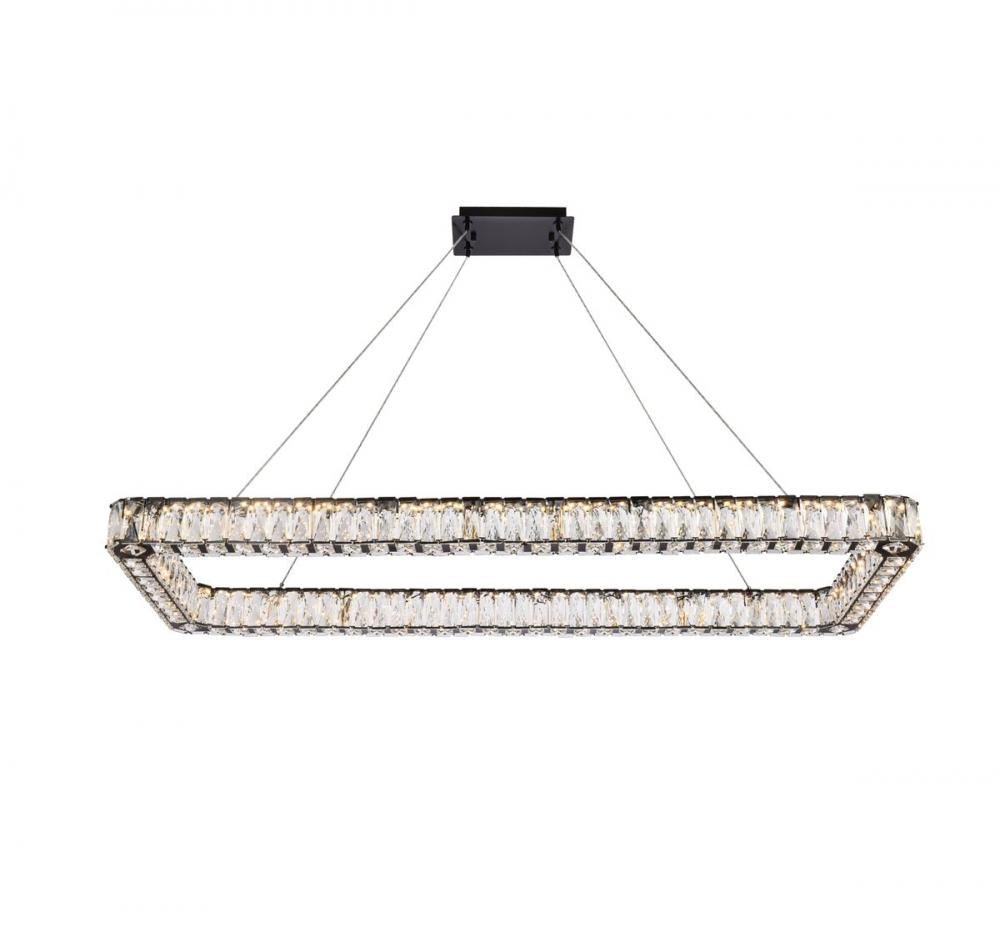 Elegant Lighting MONROE 3504D50L1BK Pendant Modern - Black