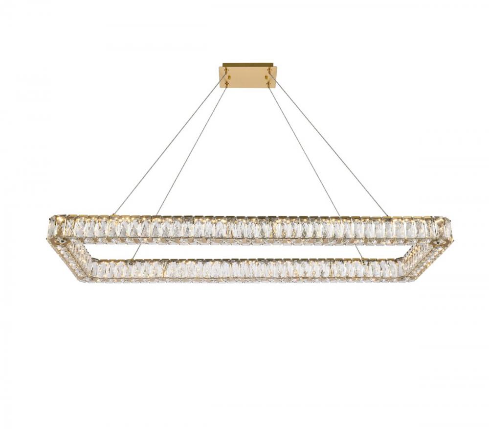 Elegant Lighting MONROE 3504D50L1G Pendant Modern - Gold