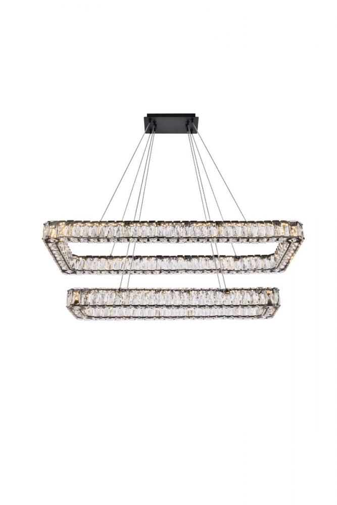 Elegant Lighting MONROE 3504G42L2BK Pendant Modern - Black