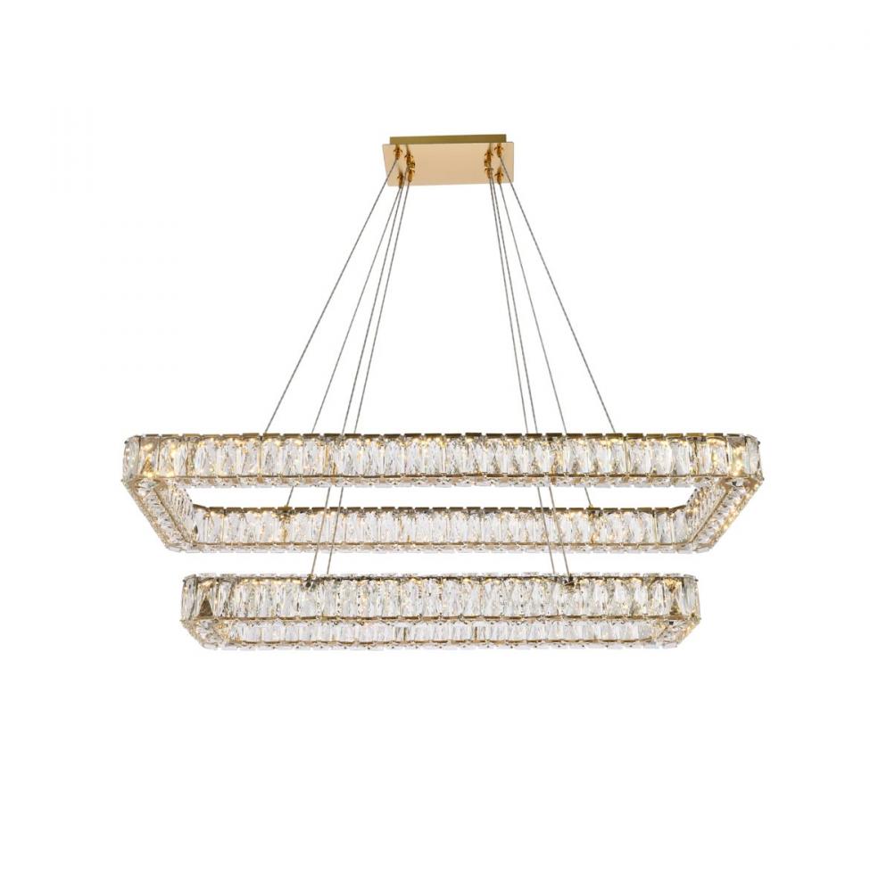 Elegant Lighting MONROE 3504G42L2G Pendant Modern - Gold