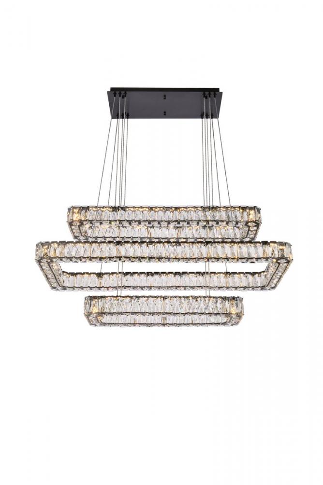 Elegant Lighting MONROE 3504G42L3BK Pendant Modern - Black