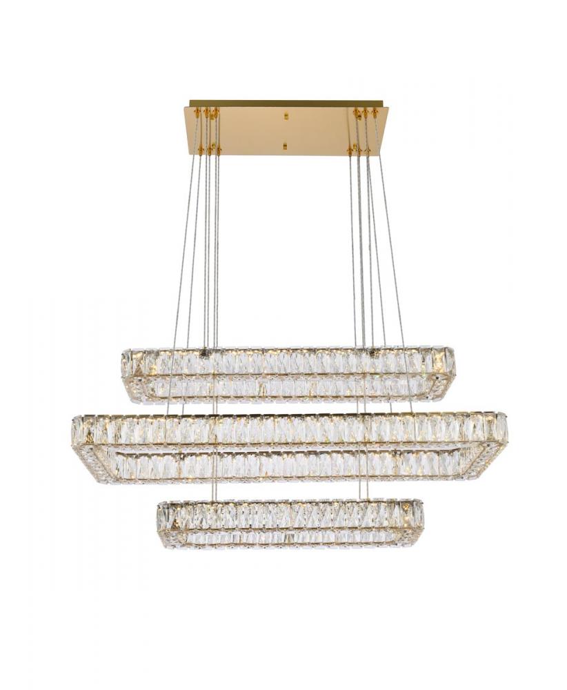 Elegant Lighting MONROE 3504G42L3G Pendant Modern - Gold