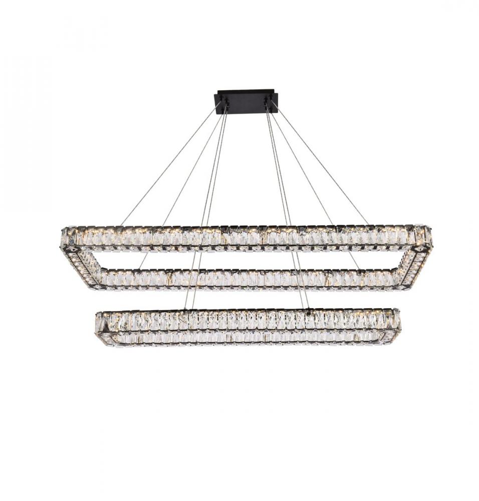 Elegant Lighting MONROE 3504G50L2BK Pendant Modern - Black