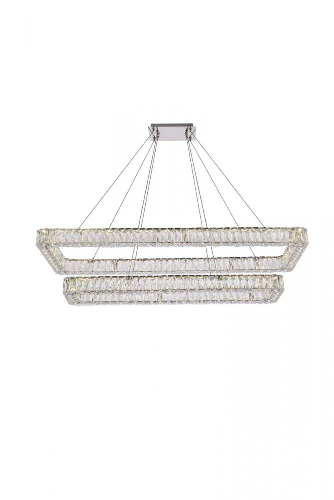 Elegant Lighting MONROE 3504G50L2C Pendant Modern - Chrome