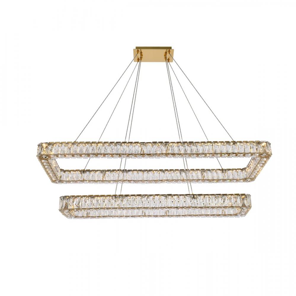 Elegant Lighting MONROE 3504G50L2G Pendant Modern - Gold