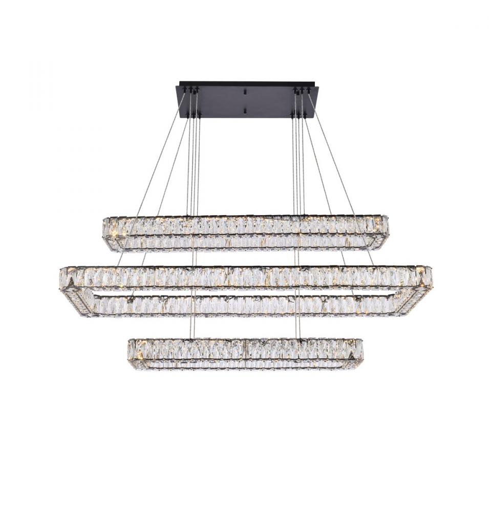 Elegant Lighting MONROE 3504G50L3BK Pendant Modern - Black