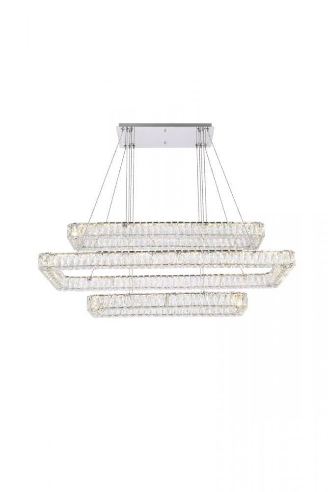 Elegant Lighting MONROE 3504G50L3C Pendant Modern - Chrome