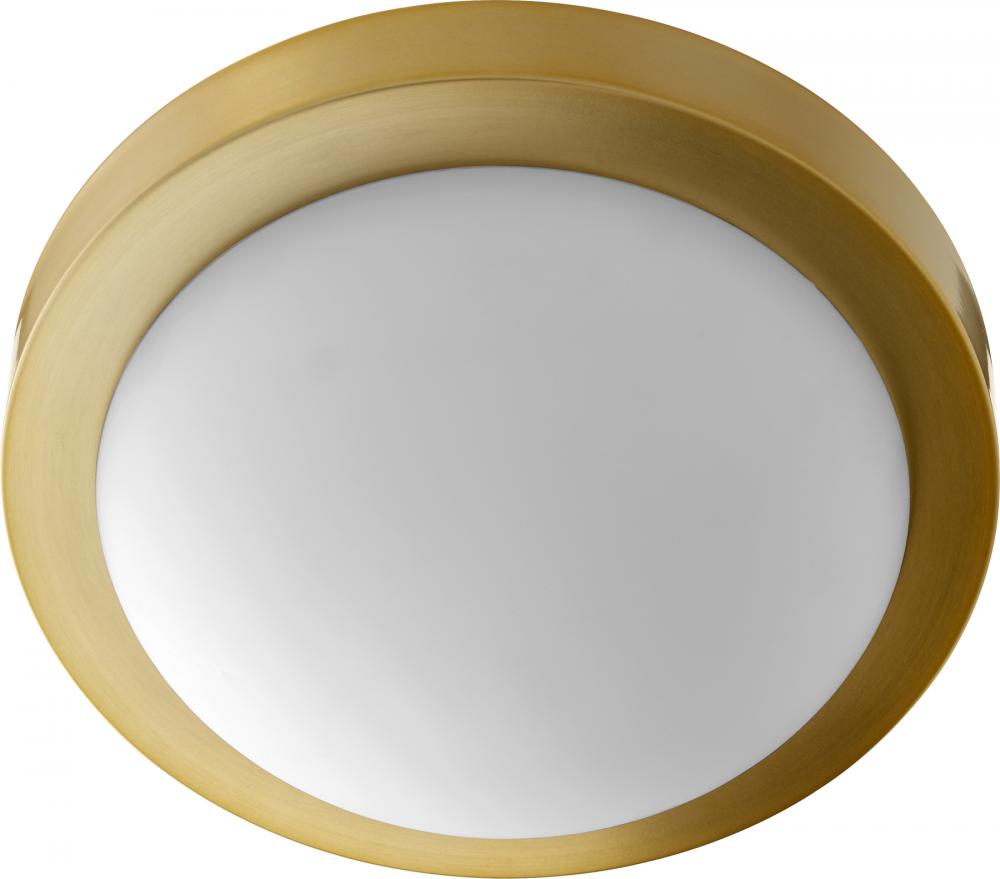 Quorum Lighting 3505-11-80 Flush Mount Contemporary - Aged Brass