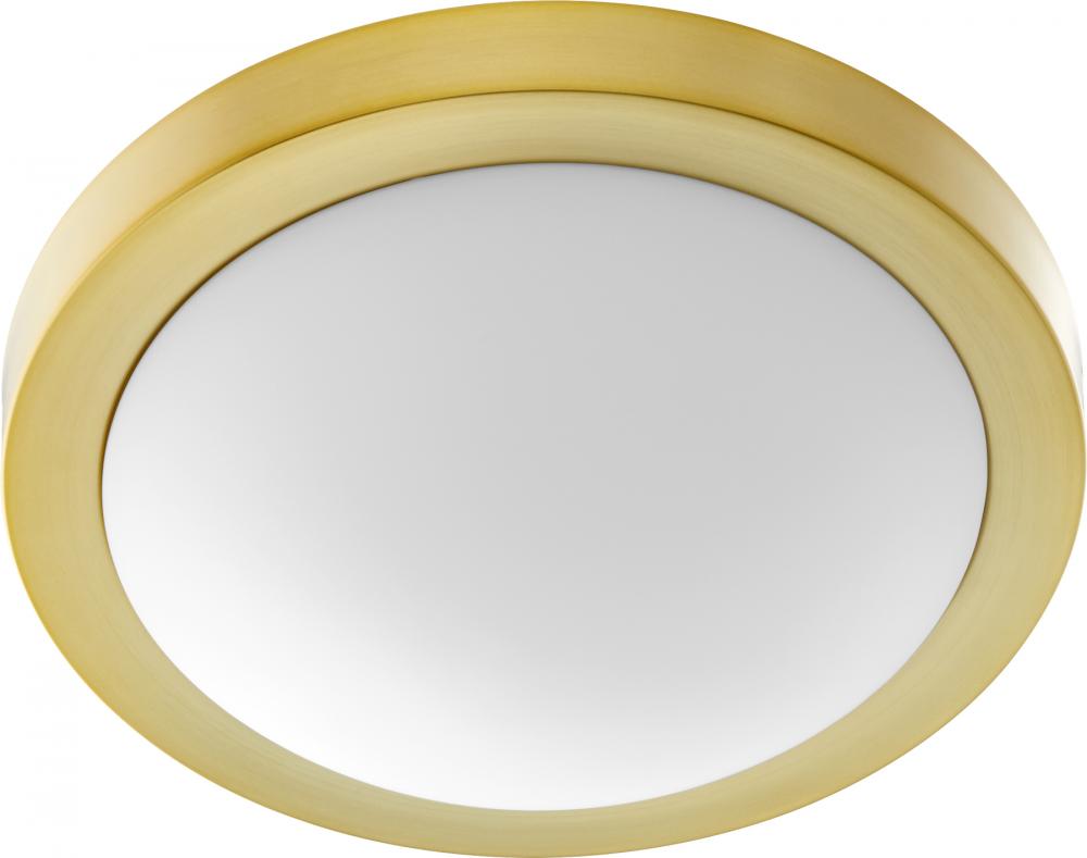 Quorum Lighting 3505-13-80 Flush Mount Contemporary - Aged Brass